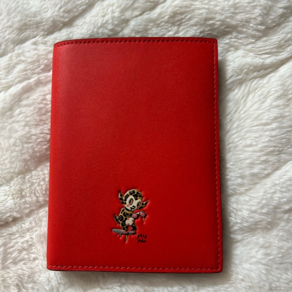 Coach Red Key & Card Holder